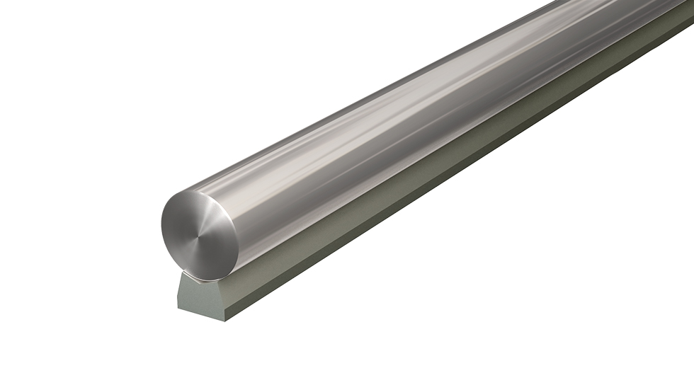 LSRAM LEE Linear Steel Low Support Rail and Shaft Assembly (Metric)