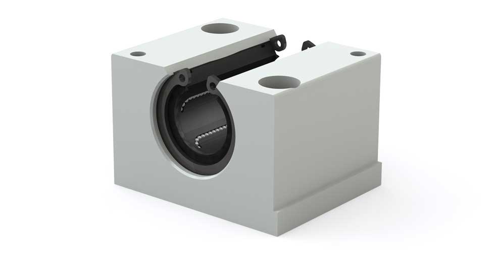 EPPMN (Metric) Open Linear Ball Bearing Pillow Block