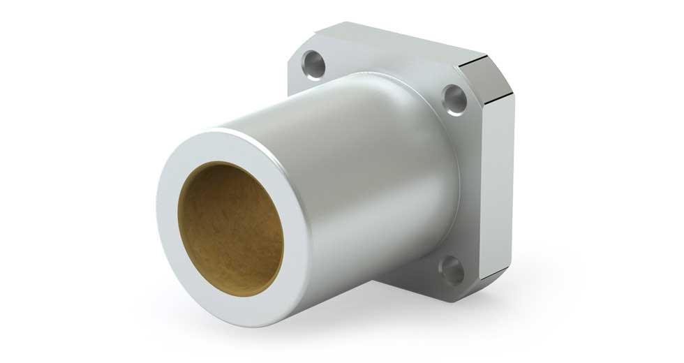 SFPM (Metric) Square Flange Single Bearing