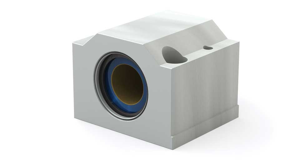 PM (Metric) Closed Linear Plain Bearing Pillow Blocks