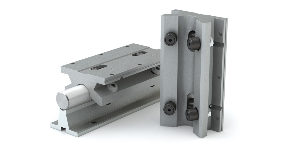 Product view of MTWN (Metric) Twin Roller Pillow Block