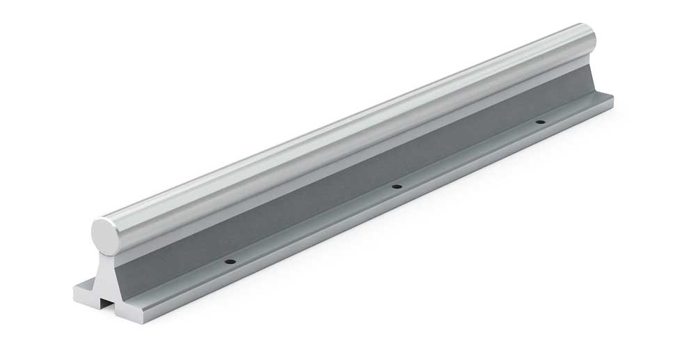 SRAMSS (Metric) Linear Stainless Steel Shafting Aluminum Support Rail Assembly