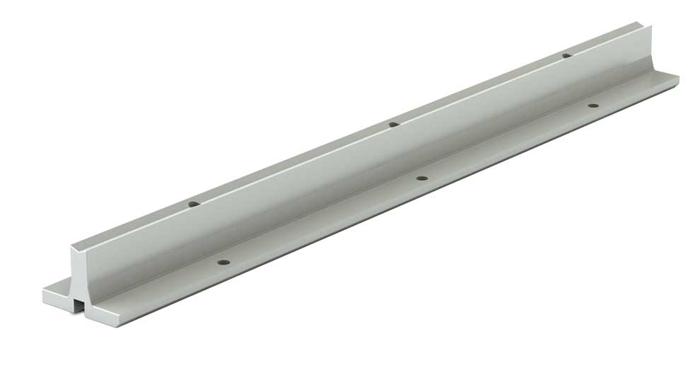 SRMPD (Metric) Linear Aluminum Support Rail Pre-Drilled